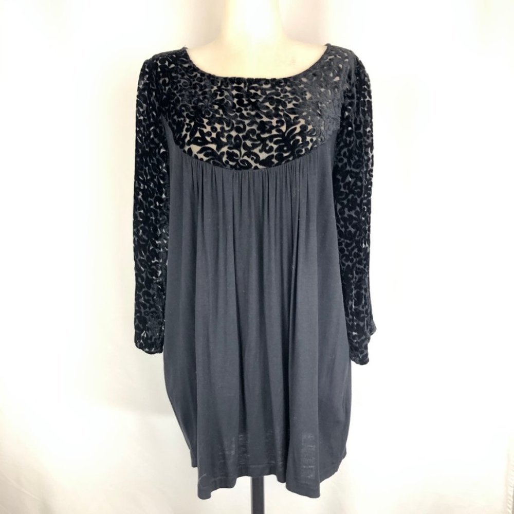 Sunday in Brooklyn Velvet Burnout Knit Top Anthro
